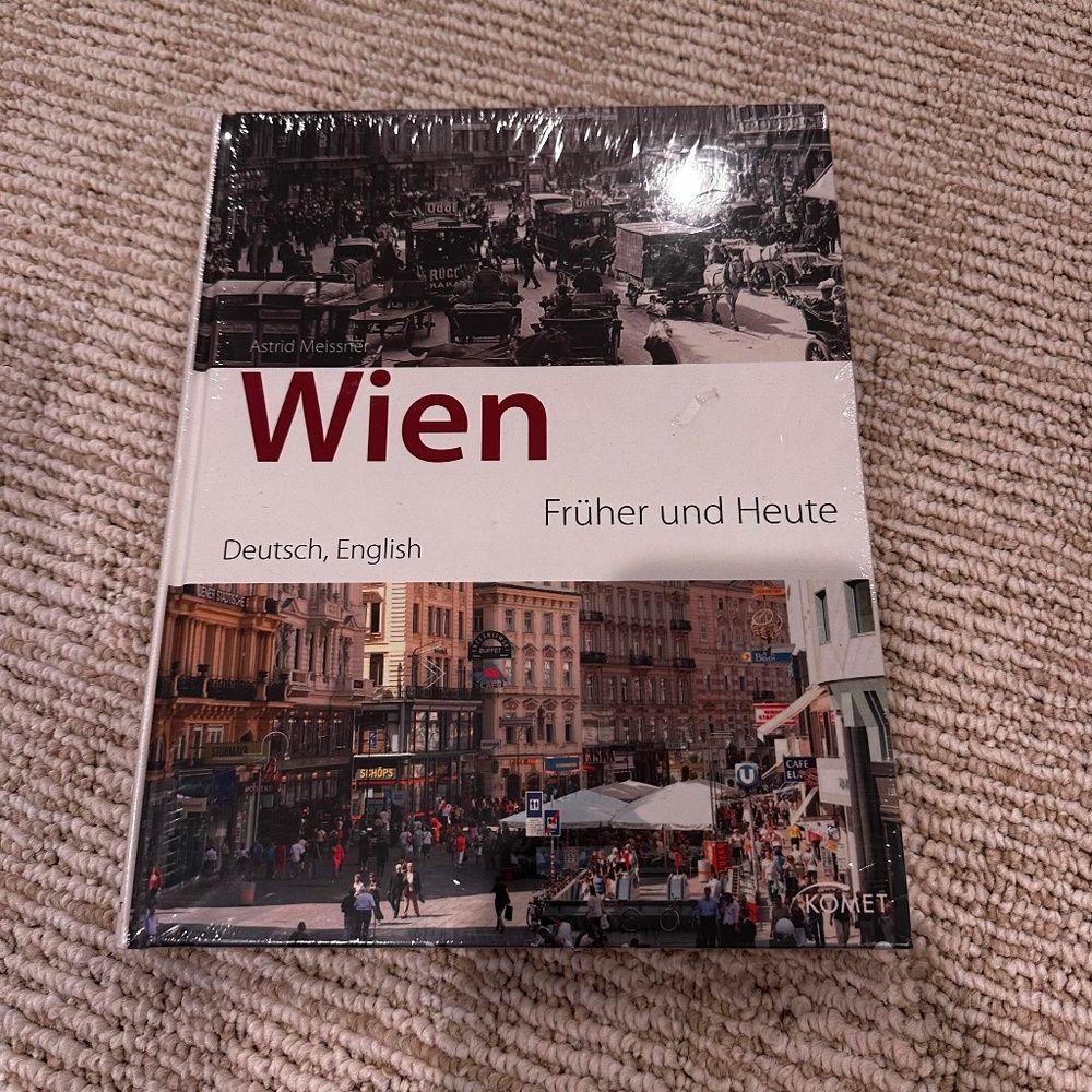 Vienna, Then and Now - English & German (Hardcover) NEW Wien